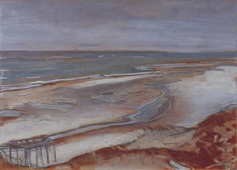Scena di spiaggia con incipiente alta marea, 1904 - Museum Kunst der Westküste, Alkersum